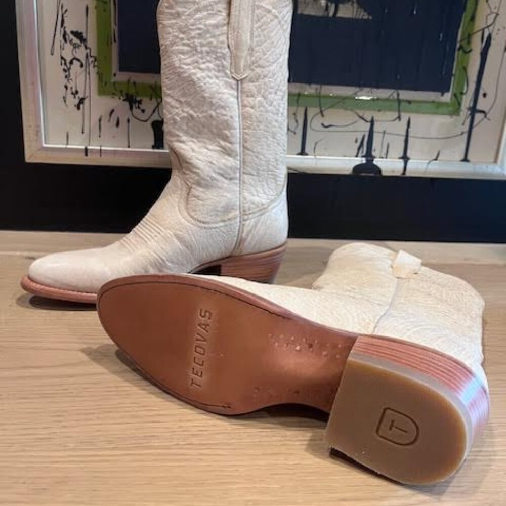 Cream Tecovas Boots - NWT - Size 9 B